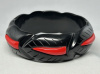 WT7 red/black anthurium resin bangle